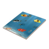vis in de oceaan tegeltje (Zijkant)