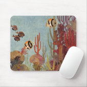 vis in de oceaan, tropisch koraal Angelfish Muismat (Met muis)