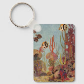  vis in de oceaan, tropisch koraal Angelfish Sleutelhanger (Voorkant)