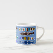 Vis in de Zee Nautical Coastal Espresso Cup Kop (Rechts)