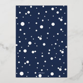 Vis in de zee Nautical marine koppels douche  Folie Uitnodiging (Achterkant)