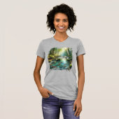 Vis In Een Beek T-shirt (Voorkant volledig)