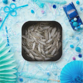 Vis in een Bucket Papieren Bordje (Feest)