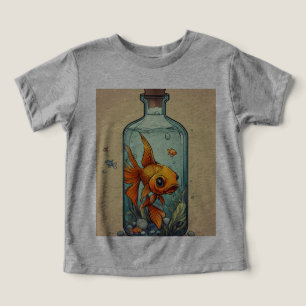 Vis in een fles - Uniek Aquatisch T-Shirt Design