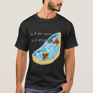 Vis in een Sinaasappel T-shirt