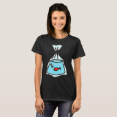 Vis in een zak t-shirt (Voorkant volledig)