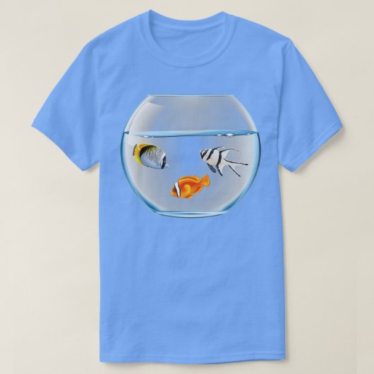 Vis in het aquarium 4 t-shirt (Design voorkant)