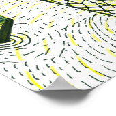 Vis in het net poster (Hoek)