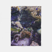 Vis in koraalrif fleece deken (Voorkant)