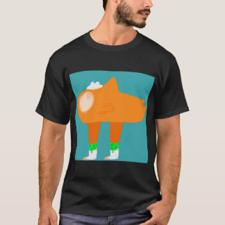 Vis in laarzen, Cowboy vis cartoon personage T-shirt