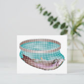 Vis in net briefkaart (Staand voorkant)