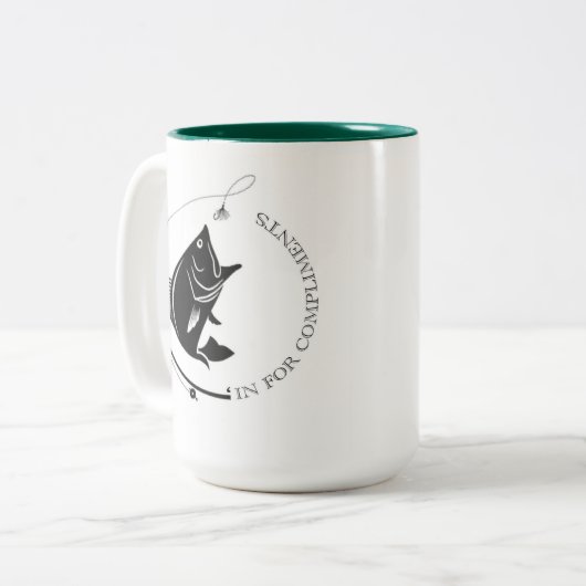 Vis in voor Mok van Complimenten (Voorkant links)