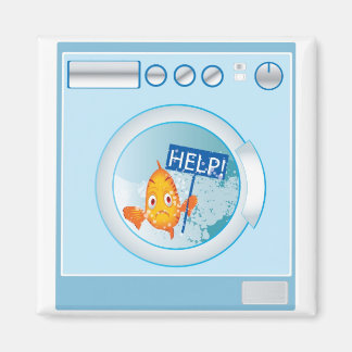 Vis in wasmachinemagneet magneet