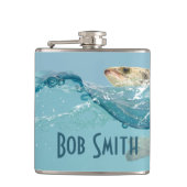 vis in water heupfles (Voorkant)