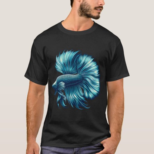 Vis in zak t-shirt (Voorkant)