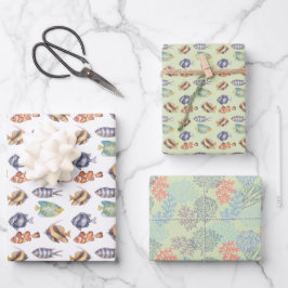 Vis Inpakpapier, Nautisch Cadeaupapier