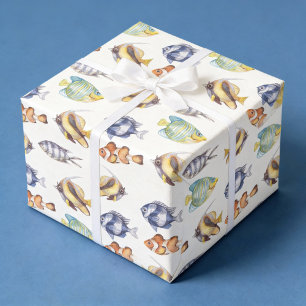 Vis Inpakpapier, Onderwater Zeedieren Cadeaupapier