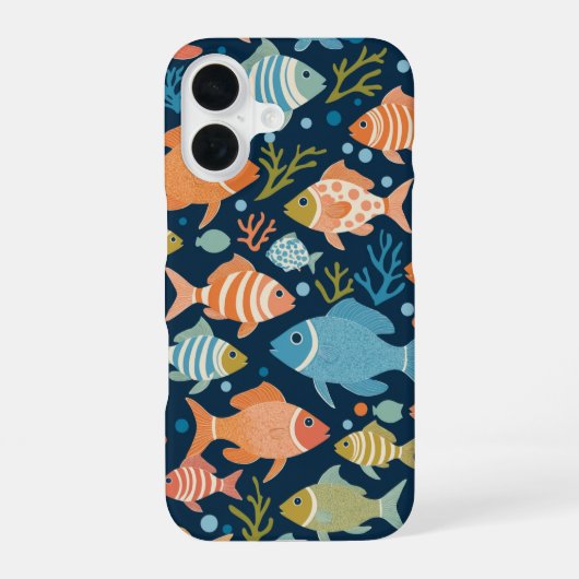 vis iPhone 16 hoesje (Achterkant)
