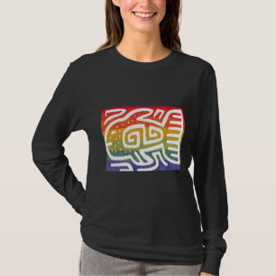 vis Iris gekleurde vis T-shirt