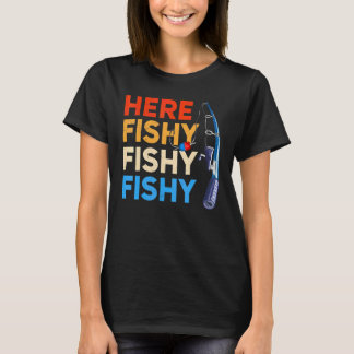 Vis jagen vissen vishengel visser t-shirt
