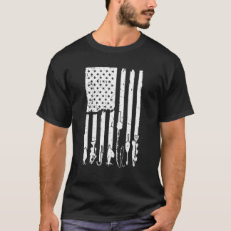 Vis jagen Vist de weg naar de Vlaggepatriot T-shirt