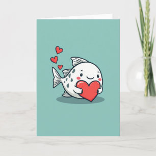 Vis kaart met oprechte liefde