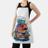 Vis Kaas Geweldige Wilde Dier Loedvis Schort (Insitu)