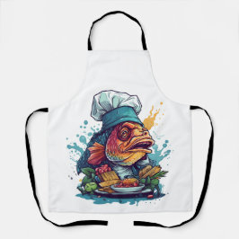 Vis Kaas Geweldige Wilde Dier Loedvis Schort