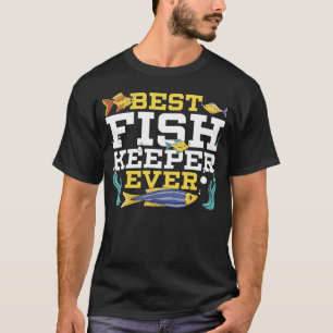 Vis Keeper Aquarium Junkie Aquarist Zoutwater Tan T-shirt
