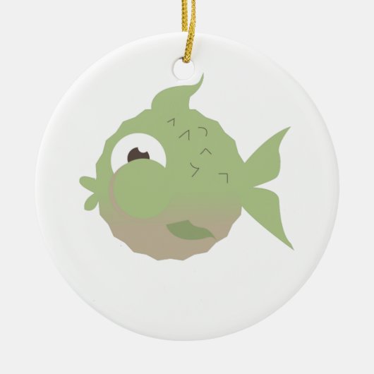 vis keramisch ornament (Voorkant)