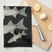 Vis Keukenhanddoek (Quarter Fold)