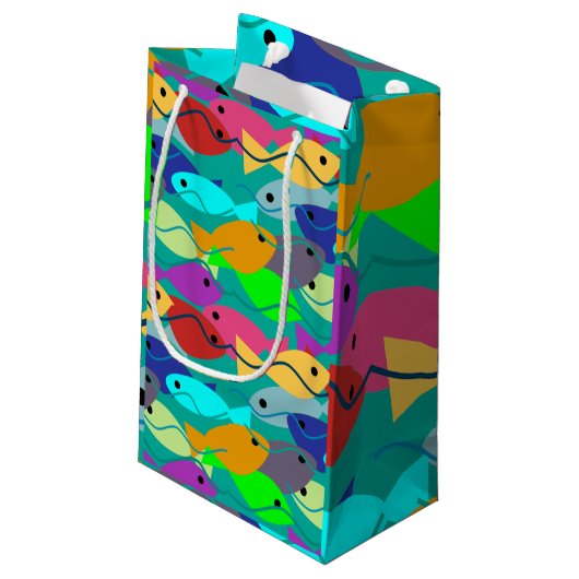 vis klein cadeauzakje (Achterkant Gekanteld)