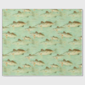 Vis  kleurillustratiepatroon cadeaupapier (Vlak)