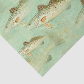 Vis  kleurillustratiepatroon tissuepapier (Detail)