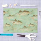 Vis  kleurillustratiepatroon tissuepapier (Craft)