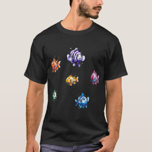 VIS kleurrijk kleuren T-shirt