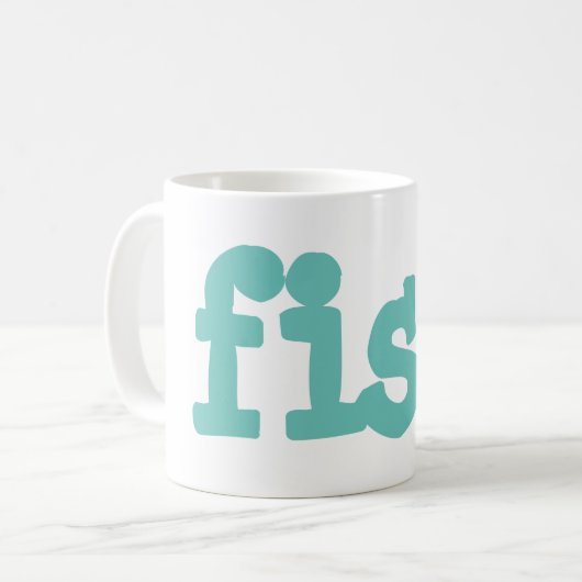 vis koffiemok (Voorkant links)