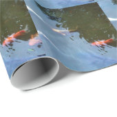 Vis, Koi Carps in vijver Cadeaupapier (Rol Hoek)