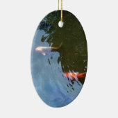 Vis, Koi Carps in vijver Keramisch Ornament (Rechts)