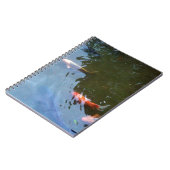 Vis, Koi Carps in vijver Notitieboek (Linkerzijde)