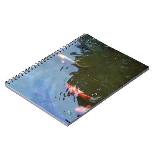 Vis, Koi Carps in vijver Notitieboek (Linkerzijde)