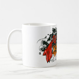 Vis koi fish tattoo old school style koffiemok