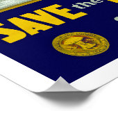 Vis kopen ~ Vlees opslaan Poster (Hoek)