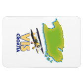 Vis Kroatië kaart Magneet (Horizontaal)