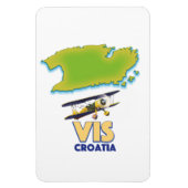 Vis Kroatië kaart Magneet (Verticaal)