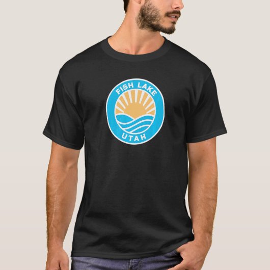 Vis Lake Utah T-shirt (Voorkant)
