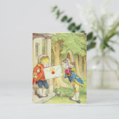 Vis-lakei die een Uitnodiging leveren aan a (Staand voorkant)