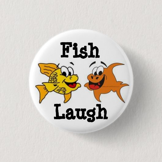 Vis Laugh! Ronde Button 3,2 Cm (Voorkant)