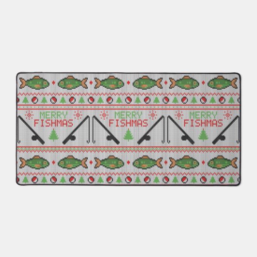 Vis Lelijke Kersttrui Bureaumat (Voorkant)