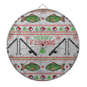 Vis Lelijke Kersttrui Dartbord (Voorkant)